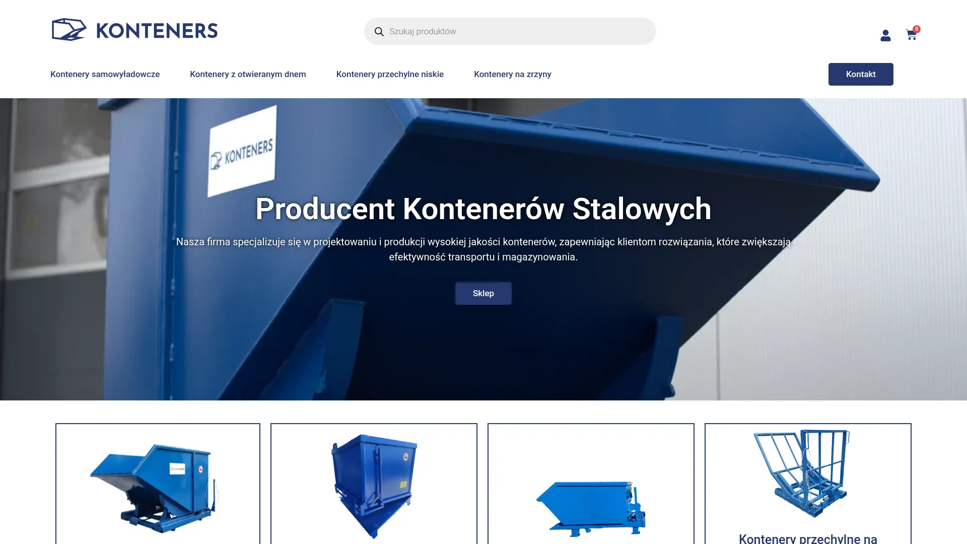Screenshot of sklep.konteners.pl/