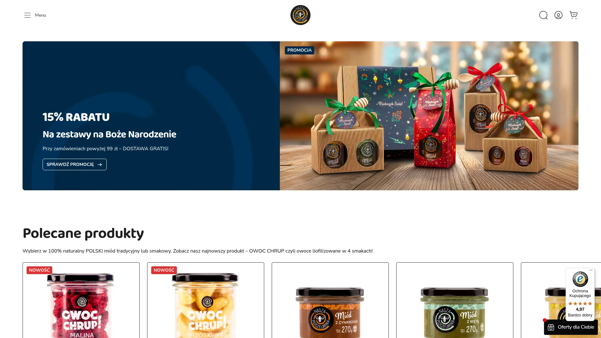 Screenshot of naszapszczelarnia.pl