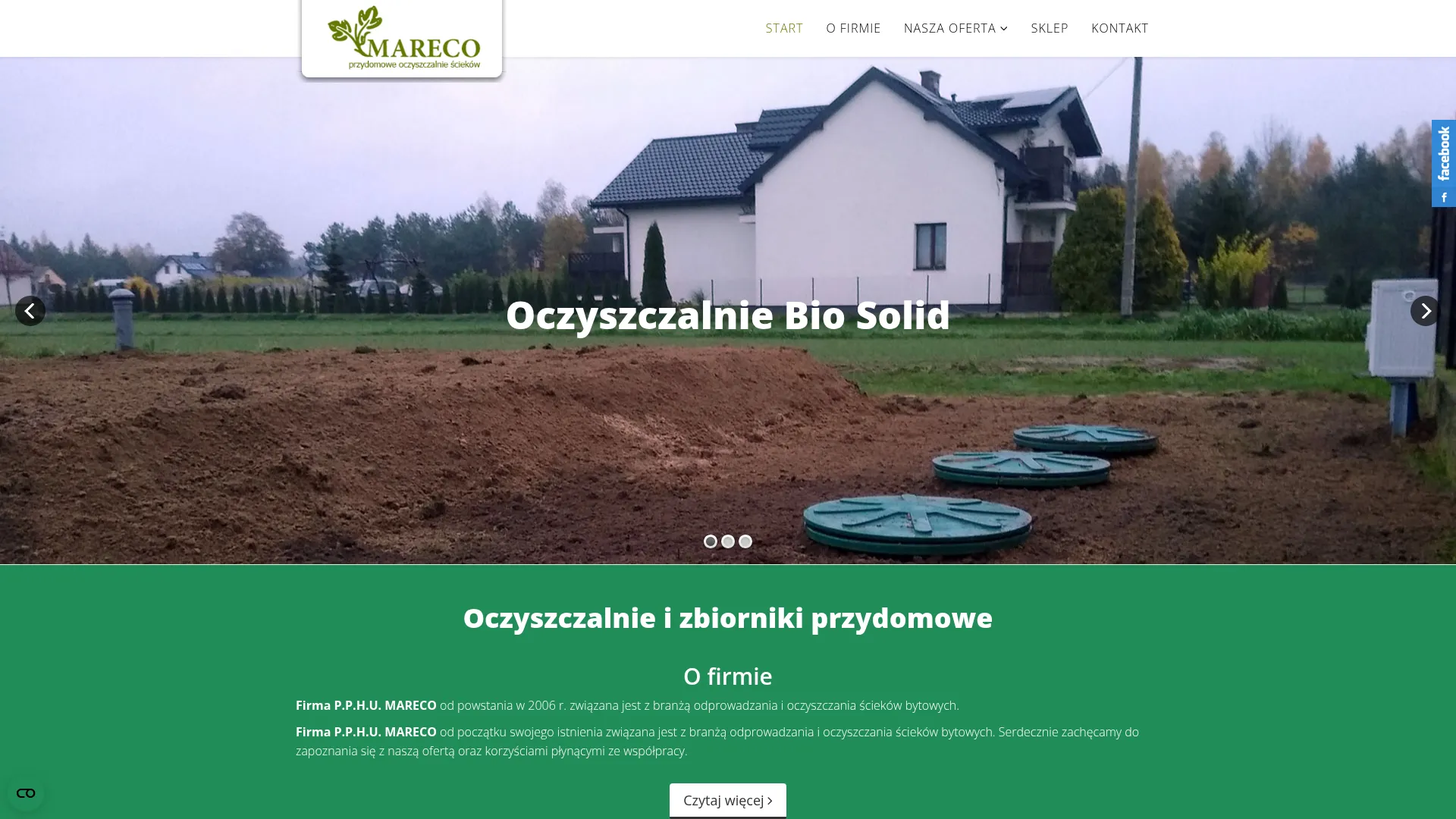 Screenshot of www.mareco.com.pl