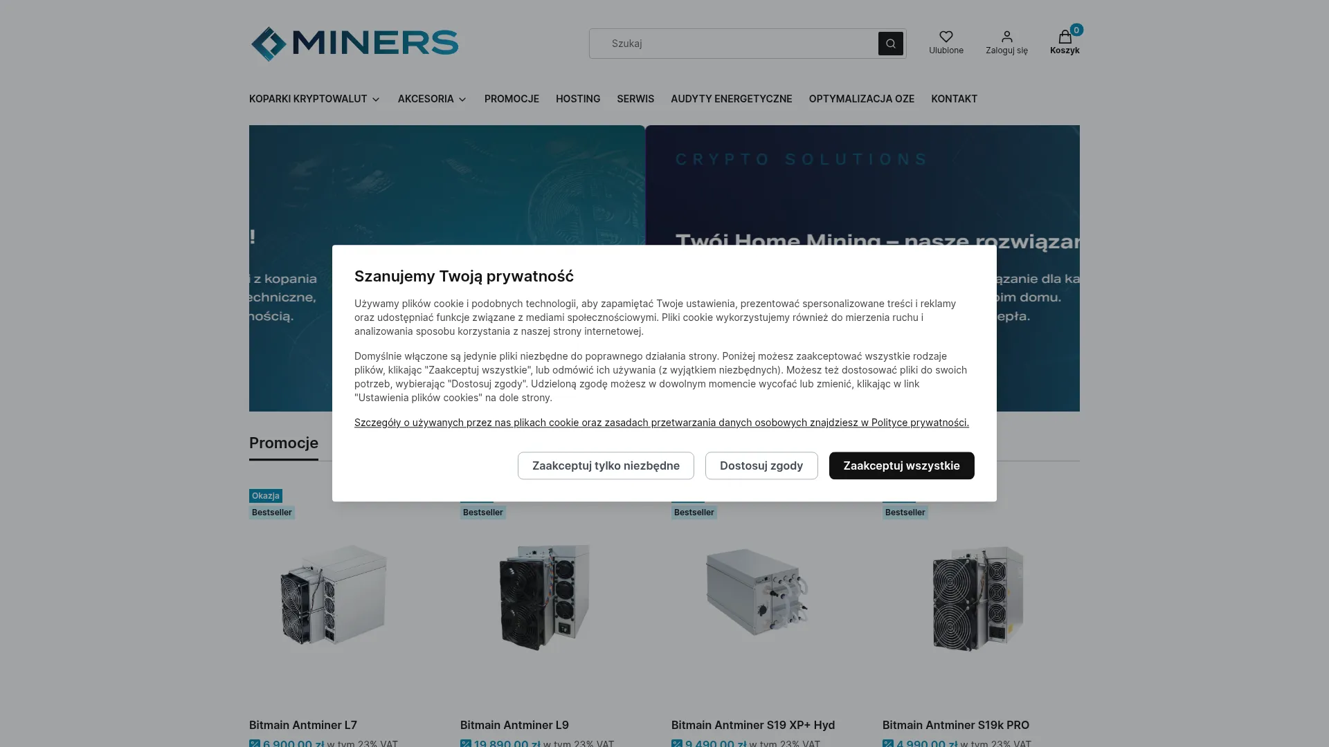 Screenshot of miners.pl