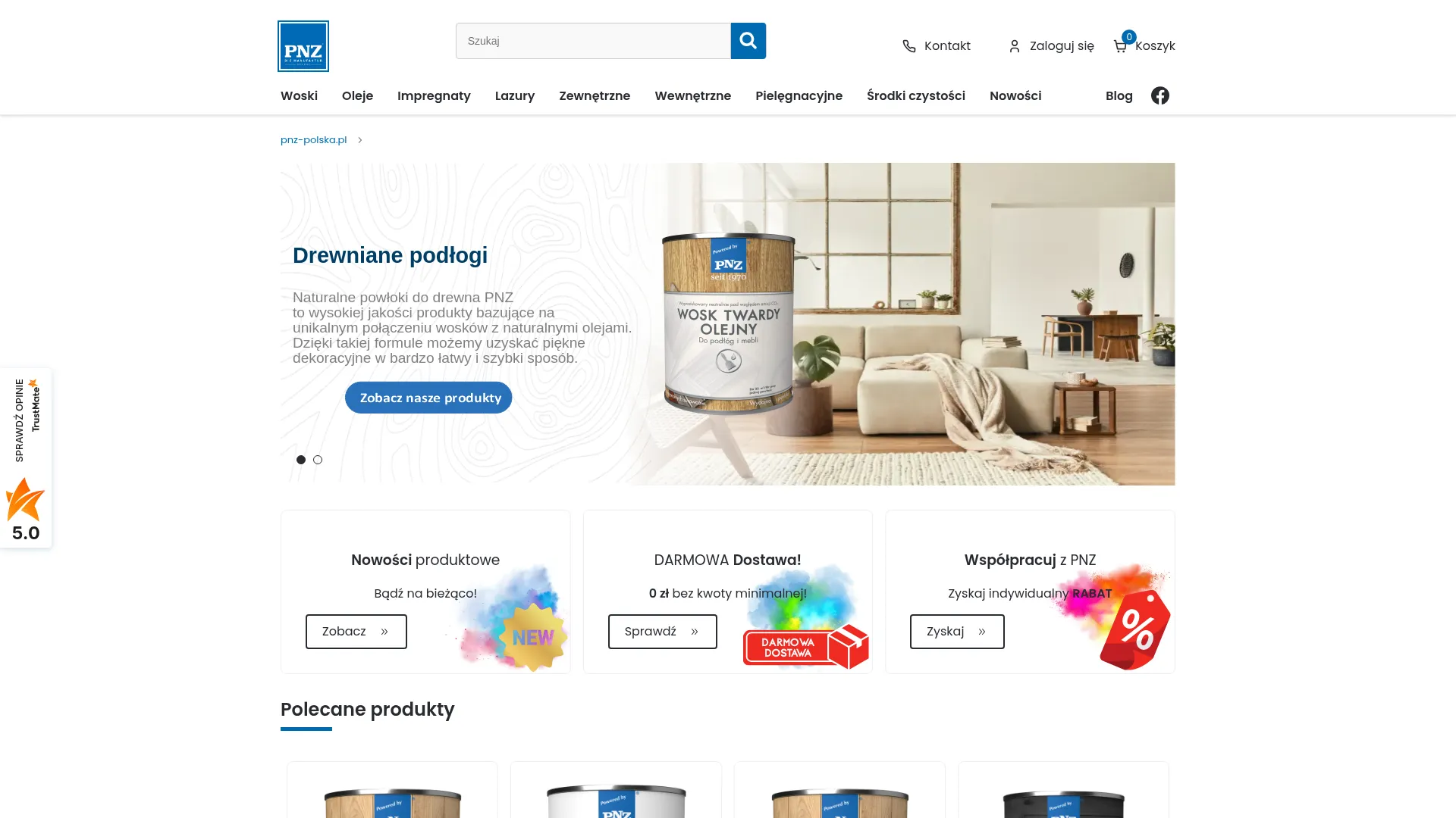 Screenshot of www.sklep.pnz-polska.pl