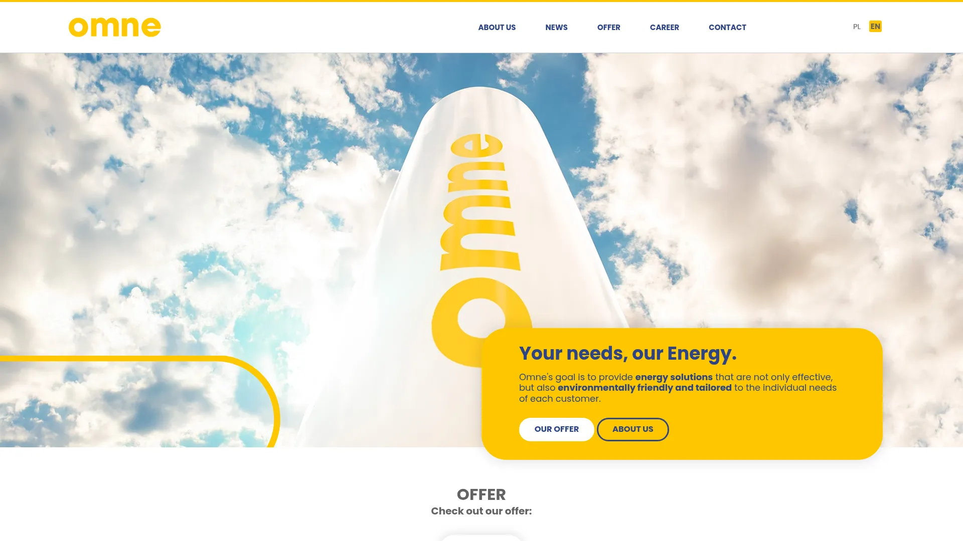 Screenshot of www.omneenergia.pl